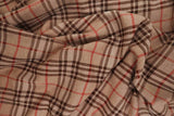 Jacquard Plaid Stretch Knit Fabric