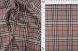 1 Yard Knit Jacquard Plaid Fabric 240 GSM, 58/60? Wide Polyester Spandex Blend