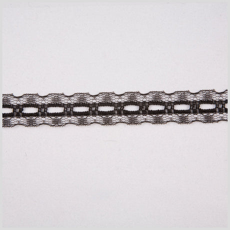 3/4" Black Raschel Lace