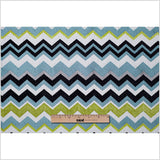Spearmint Bold Colors Chevron Chenille