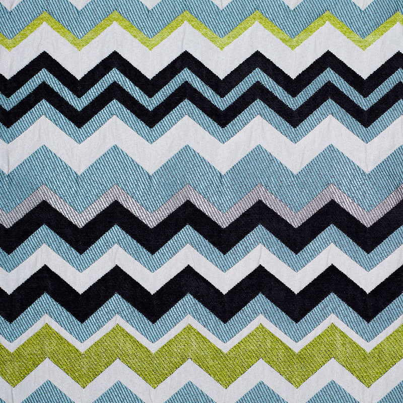Spearmint Bold Colors Chevron Chenille