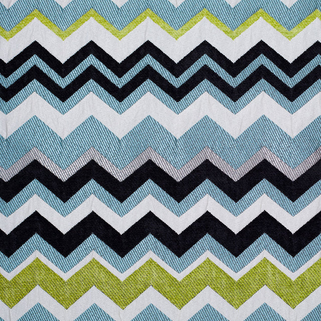 Spearmint Bold Colors Chevron Chenille