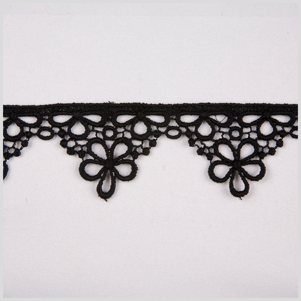 2" Black Venise Lace