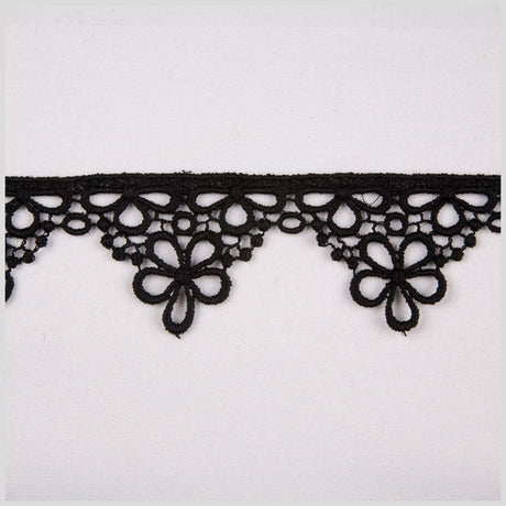 2" Black Venise Lace