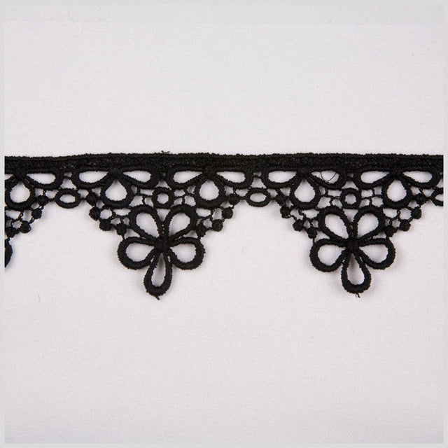 2" Black Venise Lace