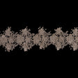 Metallic Silver Floral Lace Trim - 4.5"