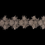 Metallic Silver Floral Lace Trim - 4.5"