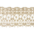 Metallic Gold Floral Lace Trimming - 16"
