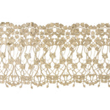 Metallic Gold Floral Lace Trimming - 16"