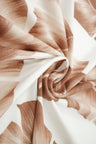 1 Yard Tropical Hawaiian Leaf DTY Brushed Knit Fabric Soft Stretch Polyester Spandex 58/60 Inches Wide