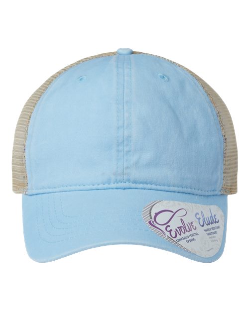 Infinity Her Women's Washed Mesh-Back Ponytail Cap