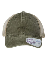 Infinity Her Women's Washed Mesh-Back Ponytail Cap