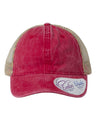 Infinity Her Women's Washed Mesh-Back Ponytail Cap