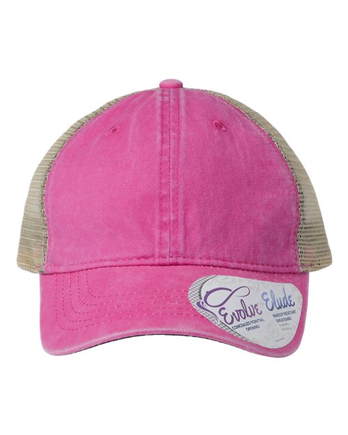 Infinity Her Women's Washed Mesh-Back Ponytail Cap