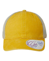 Women's Washed Mesh-Back Cap