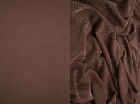 1 Yard Slinky Rib 1x1 Solid Knit Fabric 240 GSM, 52/54? Wide Polyester Spandex Blend