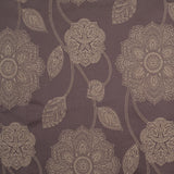 Gold and Brown Floral Satin Jacquard