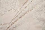 Champagne and Pale Gold Satin Jacquard