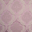 Lilac and Taupe Floral Satin Jacquard