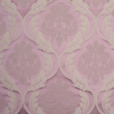 Lilac and Taupe Floral Satin Jacquard