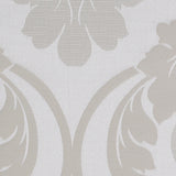 Pale Gold Floral Damask-Pattern Satin Jacquard