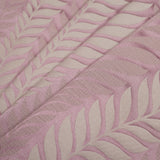 Pale Mauve Tone-on-Tone Leaves Satin Jacquard
