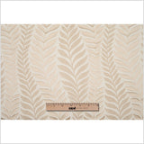 Beige and Light Beige Leafy Satin Jaquard