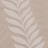 Taupe Tone-on-Tone Leaves Satin Jacquard
