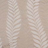 Taupe Tone-on-Tone Leaves Satin Jacquard