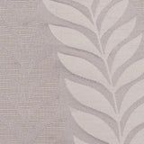 Silver Tone-on-Tone Leaves Satin Jacquard