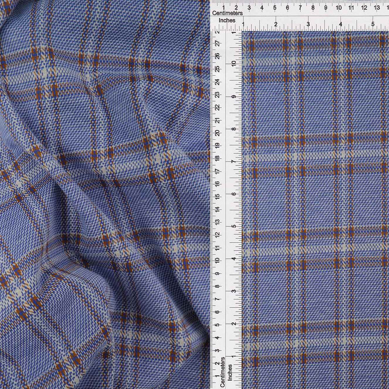 Double Knit Jacquard Plaid Stretch Fabric