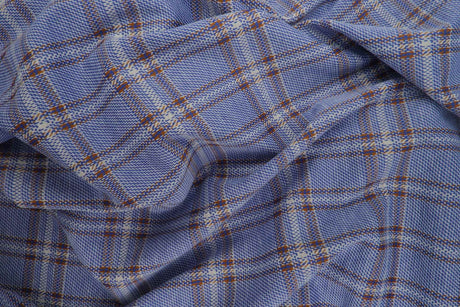 Double Knit Jacquard Plaid Stretch Fabric