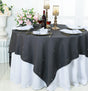 Square Sequin Table Overlay 72x72 Pewter/Charcoal