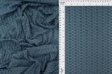 Honeycomb Knit Jacquard Solid Fabric Stretch Polyester Spandex 58/60 Inches Wide