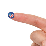 1/2" Bulk 1000 Pc Mini Patriotic Sticker Roll