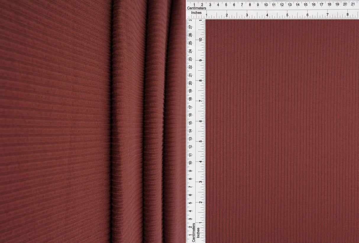 1 Yard 4x2 Yummy Rib Knit Fabric 170 GSM, 58/60? Wide Polyester Spandex Blend