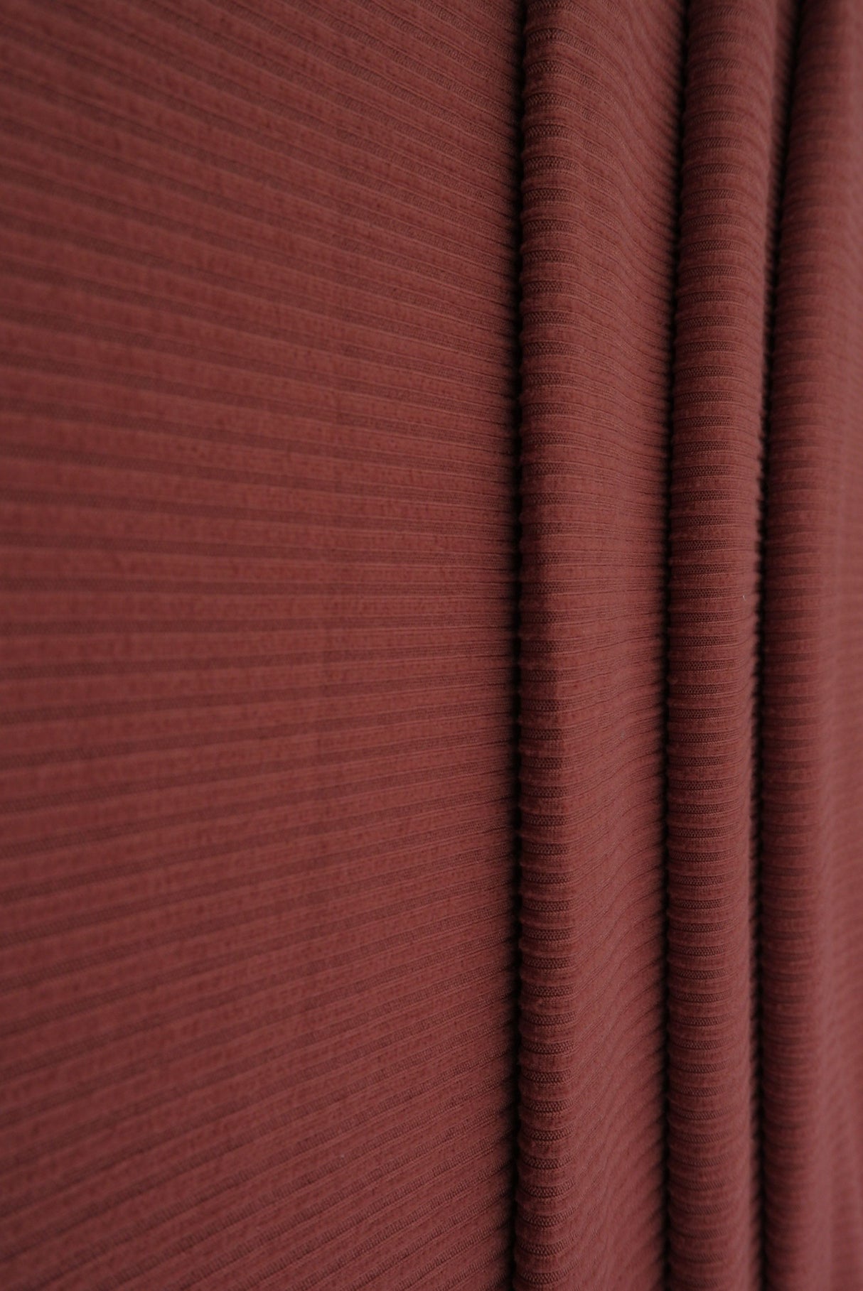 Rib Solid Stretch Knit Fabric