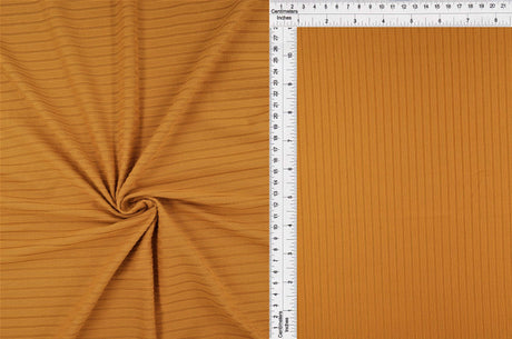 Rib Stretch Knit Fabric Solid