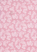 Paisley Print Yummy Rib Knit Fabric 1 Yard 8x3 Soft Stretch 58/60" Wide