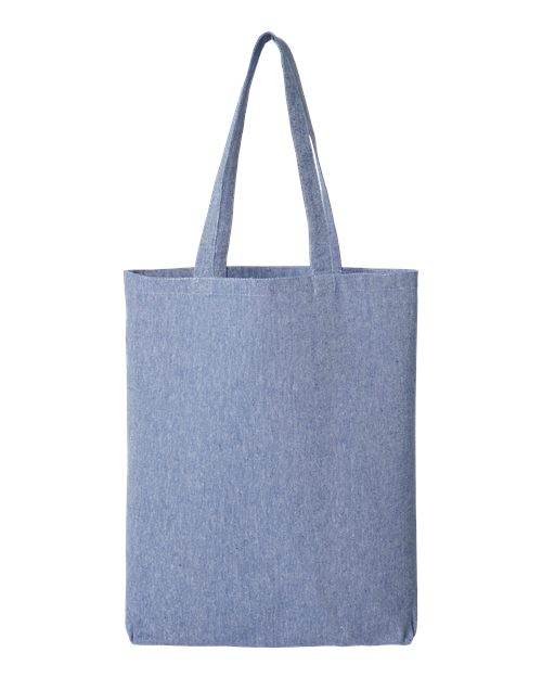 midweight recycled gusseted tote bag for shopping and events