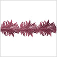 4" Metallic Burgundy Lace Trim