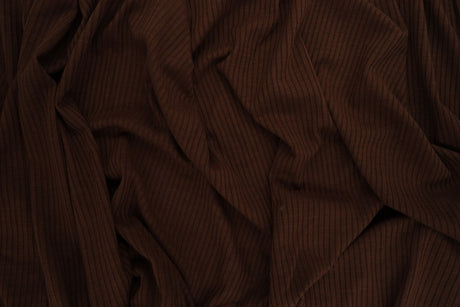 Rib Knit Solid Stretch Fabric