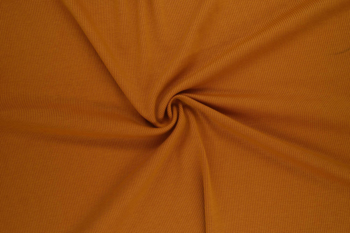 Rib Solid Stretch Knit Fabric