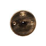Italian Gold/Black Shank Back Button - 36L/23mm