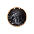 Italian Gold/Black Shank Back Button - 36L/23mm