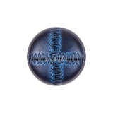 Italian Navy Top-Stitched Plastic Shank Back Button - 36L/23mm