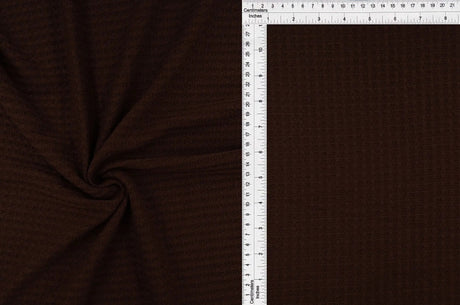1 Yard Waffle Solid Knit Fabric, 58/60? Wide Polyester Rayon Spandex Blend