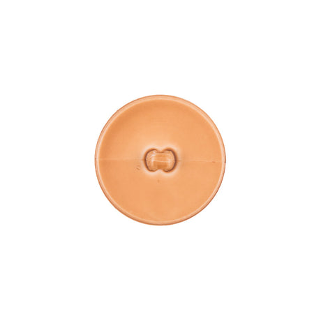 Italian Light Brown Top-Stitched Plastic Shank Back Button - 24L/15mm