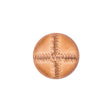 Italian Light Brown Top-Stitched Plastic Shank Back Button - 24L/15mm