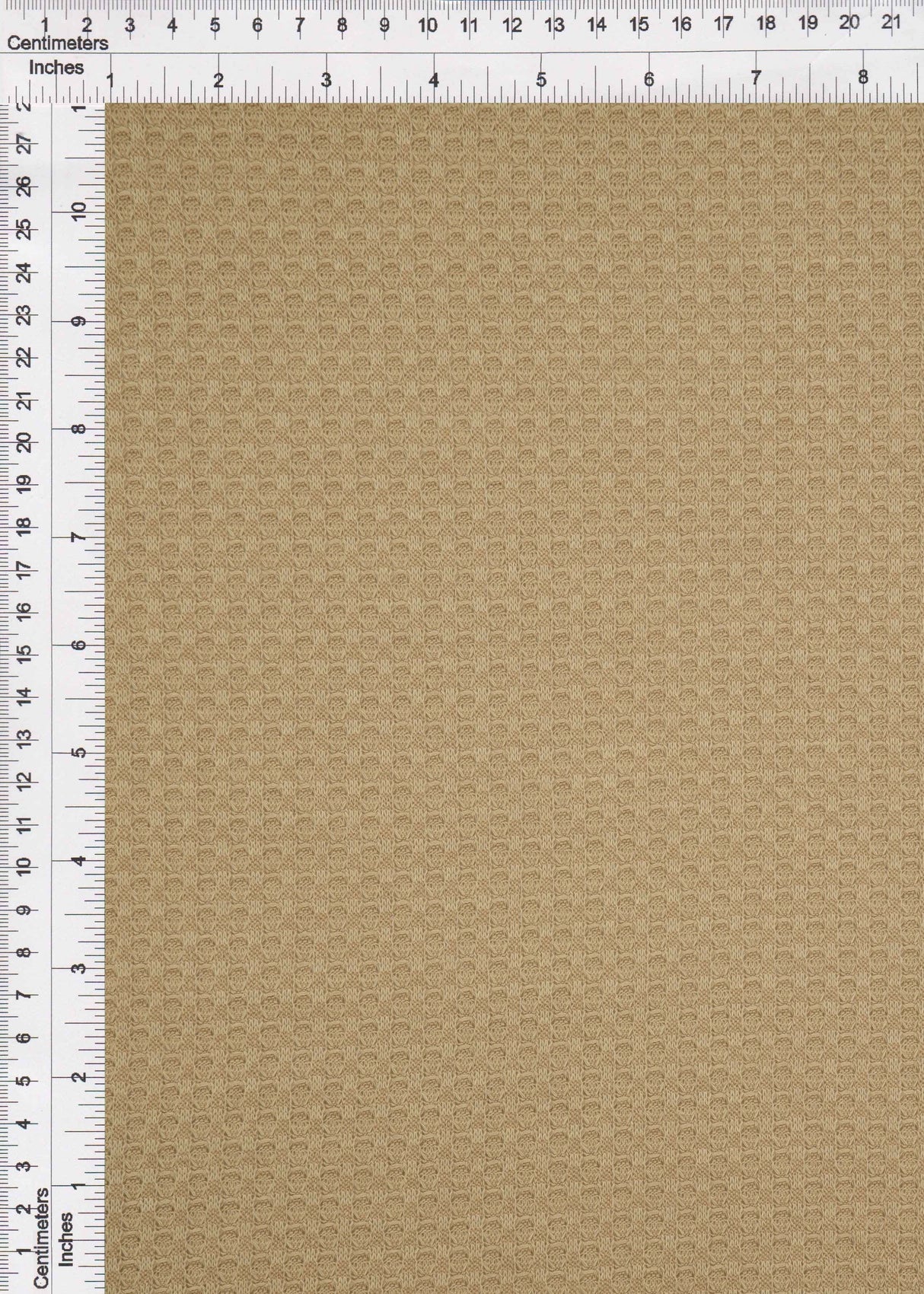 Waffle Stretch Knit Fabric Solid